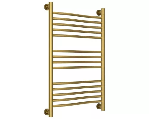 Купить Полотенцесушитель водяной 800х500 состаренная латунь Сунержа Флюид+ 051-0222-8050 в магазине сантехники Santeh-Crystal.ru