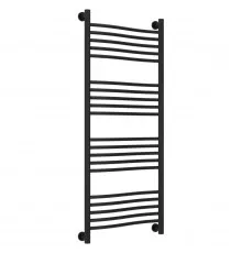 Полотенцесушитель водяной 1200х500 черный матовый Сунержа Флюид+ 31-0222-1250