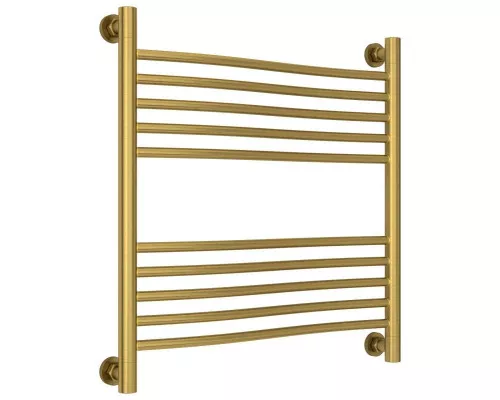 Заказать Полотенцесушитель водяной 600х600 состаренная латунь Сунержа Флюид+ 051-0222-6060 в магазине сантехники Santeh-Crystal.ru