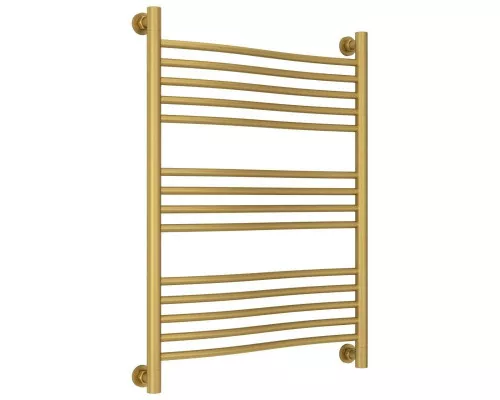 Купить Полотенцесушитель водяной 800х600 золотой матовый Сунержа Флюид+ 032-0222-8060 в магазине сантехники Santeh-Crystal.ru