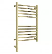 Полотенцесушитель электрический 600х400 шампань МЭМ левый, перемычка выгнутая Сунержа Богема 3.0 020-5802-6040