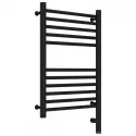 Полотенцесушитель электрический 600х400 черный матовый МЭМ правый, перемычка прямая Сунержа Богема 3.0 31-5805-6040