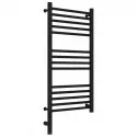 Полотенцесушитель электрический 800х400 черный матовый МЭМ левый, перемычка прямая Сунержа Богема 3.0 31-5804-8040
