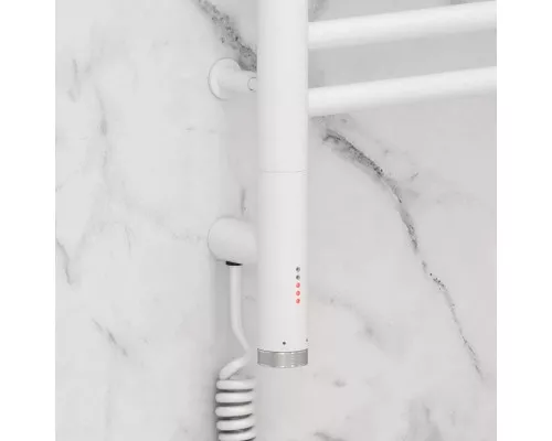 Приобрести Полотенцесушитель электрический 1000х400 белый матовый МЭМ левый, перемычка прямая Сунержа Богема 3.0 30-5804-1040 в магазине сантехники Santeh-Crystal.ru