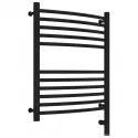 Полотенцесушитель электрический 600х500 черный матовый МЭМ правый, перемычка выгнутая Сунержа Богема 3.0 31-5803-6050
