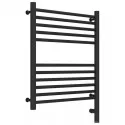 Полотенцесушитель электрический 600х500 темный титан муар МЭМ правый, перемычка прямая Сунержа Богема 3.0 15-5805-6050