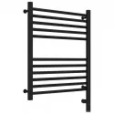 Полотенцесушитель электрический 600х500 черный матовый МЭМ правый, перемычка прямая Сунержа Богема 3.0 31-5805-6050