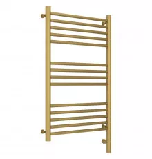 Полотенцесушитель электрический 800х500 золотой матовый МЭМ правый, перемычка прямая Сунержа Богема 3.0 032-5805-8050