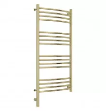 Полотенцесушитель электрический 1000х500 шампань МЭМ левый, перемычка выгнутая Сунержа Богема 3.0 020-5802-1050