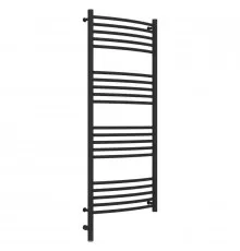 Полотенцесушитель электрический 1200х500 темный титан муар МЭМ левый, перемычка выгнутая Сунержа Богема 3.0 15-5802-1250