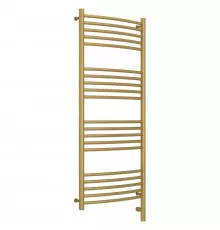 Полотенцесушитель электрический 1200х500 золотой матовый МЭМ правый, перемычка выгнутая Сунержа Богема 3.0 032-5803-1250