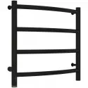 Полотенцесушитель электрический 500х500 черный матовый МЭМ левый Сунержа Галант 4.0 31-0830-5050