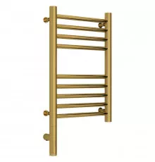 Полотенцесушитель электрический 500х300 золотой МЭМ левый, перемычка прямая Сунержа Богема 3.0 03-5804-5030