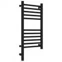 Полотенцесушитель электрический 600х300 черный матовый МЭМ левый, перемычка прямая Сунержа Богема 3.0 31-5804-6030