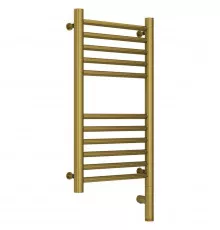 Полотенцесушитель электрический 600х300 состаренная латунь МЭМ правый, перемычка прямая Сунержа Богема 3.0 051-5805-6030