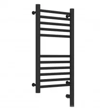 Полотенцесушитель электрический 600х300 темный титан муар МЭМ правый, перемычка прямая Сунержа Богема 3.0 15-5805-6030