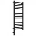 Полотенцесушитель электрический 800х300 черный матовый МЭМ левый, перемычка прямая Сунержа Богема 3.0 31-5804-8030