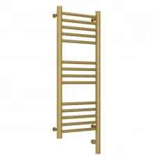 Полотенцесушитель электрический 800х300 золотой матовый МЭМ правый, перемычка прямая Сунержа Богема 3.0 032-5805-8030