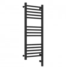 Полотенцесушитель электрический 800х300 темный титан муар МЭМ правый, перемычка прямая Сунержа Богема 3.0 15-5805-8030