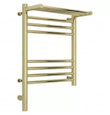 Полотенцесушитель электрический 500х400 шампань МЭМ левый Сунержа Богема с полкой 3.0 020-5806-5040