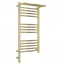 Полотенцесушитель электрический 800х400 шампань МЭМ левый Сунержа Богема с полкой 3.0 020-5806-8040