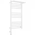 Полотенцесушитель электрический 800х400 белый глянец МЭМ левый Сунержа Богема с полкой 3.0 12-5806-8040