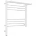 Полотенцесушитель электрический 500х500 белый матовый МЭМ левый Сунержа Богема с полкой 3.0 30-5806-5050