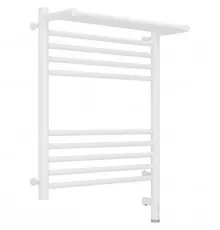 Полотенцесушитель электрический 600х500 белый матовый МЭМ правый Сунержа Богема с полкой 3.0 30-5807-6050