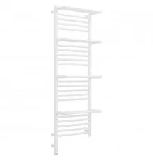 Полотенцесушитель электрический 1200х400 белый матовый МЭМ левый Сунержа Богема с полкой 3.0 30-5808-1240