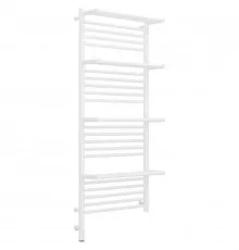 Полотенцесушитель электрический 1200х500 белый матовый МЭМ левый Сунержа Богема с полкой 3.0 30-5808-1250