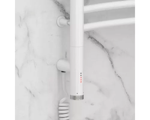 Купить Полотенцесушитель электрический 1000х500 белый глянец МЭМ левый Сунержа Флюид 3.0 12-5820-1050 в магазине сантехники Santeh-Crystal.ru