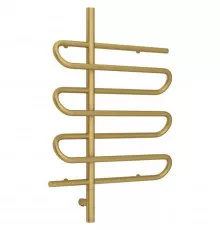 Полотенцесушитель электрический 800х600 золотой матовый МЭМ левый Сунержа Эпатаж 3.0 032-5850-8060