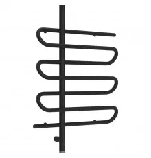 Полотенцесушитель электрический 800х600 черный матовый МЭМ левый Сунержа Эпатаж 3.0 31-5850-8060