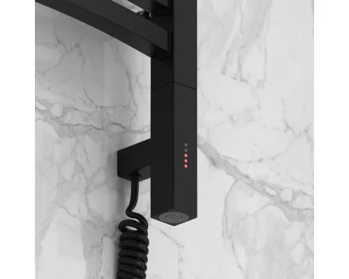 Купить Полотенцесушитель электрический 1000х400 черный матовый МЭМ правый Сунержа Аркус 3.0 31-5705-1040 в магазине сантехники Santeh-Crystal.ru