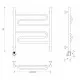 Купить Полотенцесушитель электрический 670х632 ТЭН левый Secado Валенсия 1 4603777453596 в магазине сантехники Santeh-Crystal.ru