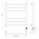 Купить Полотенцесушитель электрический 670х532 ТЭН правый Secado Триада 3 4603759409733 в магазине сантехники Santeh-Crystal.ru