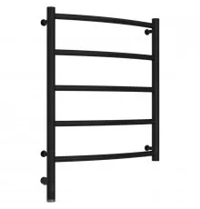 Полотенцесушитель электрический 600х500 черный матовый МЭМ левый Сунержа Галант 3.0 31-5800-6050