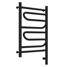 Полотенцесушитель электрический 600х400 черный матовый МЭМ правый Сунержа Элегия 3.0 31-5819-6040