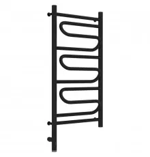 Полотенцесушитель электрический 800х400 черный матовый МЭМ левый Сунержа Элегия 3.0 31-5818-8040