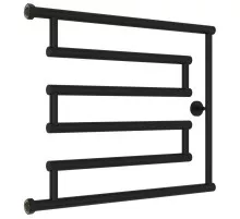 Полотенцесушитель водяной 500x650 черный матовый Сунержа High-Tech+ model "L" 31-4052-5065