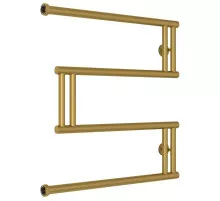 Полотенцесушитель водяной 600x600 золотой матовый Сунержа High-Tech model "M" 032-0050-6060