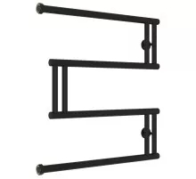 Полотенцесушитель водяной 600x600 черный матовый Сунержа High-Tech model "M" 31-0050-6060