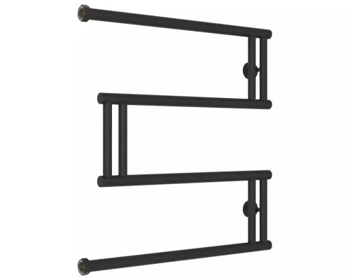 Купить Полотенцесушитель водяной 600x600 темный титан муар Сунержа High-Tech model M 15-0050-6060 в магазине сантехники Santeh-Crystal.ru