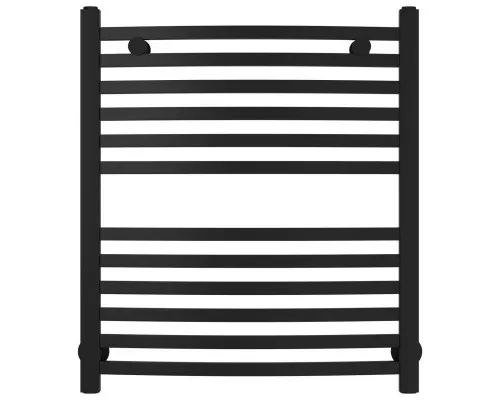 Приобрести Полотенцесушитель водяной 600х500 черный матовый Сунержа Аркус 31-0251-6050 в магазине сантехники Santeh-Crystal.ru