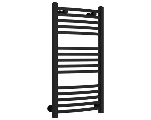 Заказать Полотенцесушитель водяной 800х400 черный матовый Сунержа Аркус 31-0251-8040 в магазине сантехники Santeh-Crystal.ru