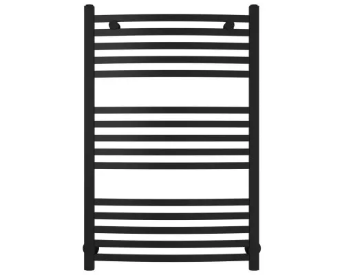Купить Полотенцесушитель водяной 800х500 черный матовый Сунержа Аркус 31-0251-8050 в магазине сантехники Santeh-Crystal.ru