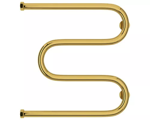 Купить Полотенцесушитель водяной 500х500 золотой Сунержа М-образный 03-0007-5050 в магазине сантехники Santeh-Crystal.ru