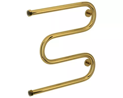 Купить Полотенцесушитель водяной 500х500 золотой Сунержа М-образный 03-0007-5050 в магазине сантехники Santeh-Crystal.ru