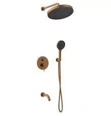 Душевой комплект AltroBagno Bilancia AltroBagnoBilancia040505BC 320 мм, со смесителем, медь матовая