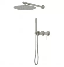 Душевой комплект Vincea Groove VSFW-4G01BN 300 мм, со смесителем, сатин